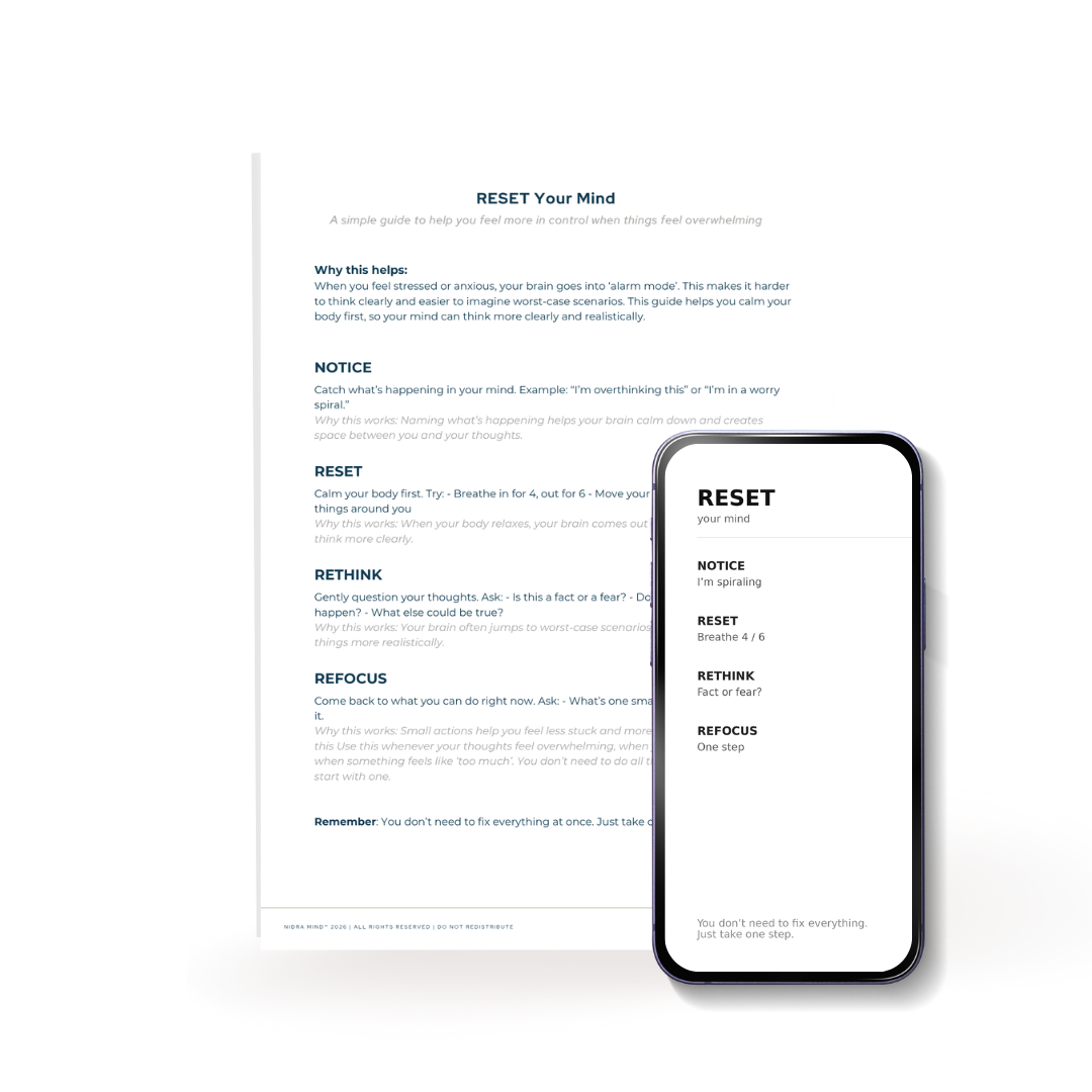 RESET your Mind Guide & Lock Screen
