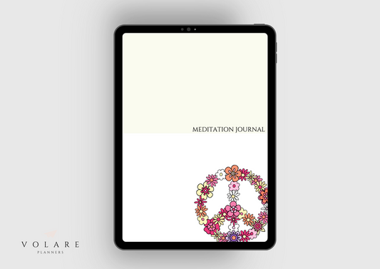 Meditation Planner by Volare Planners - Digital and Printable - Peace