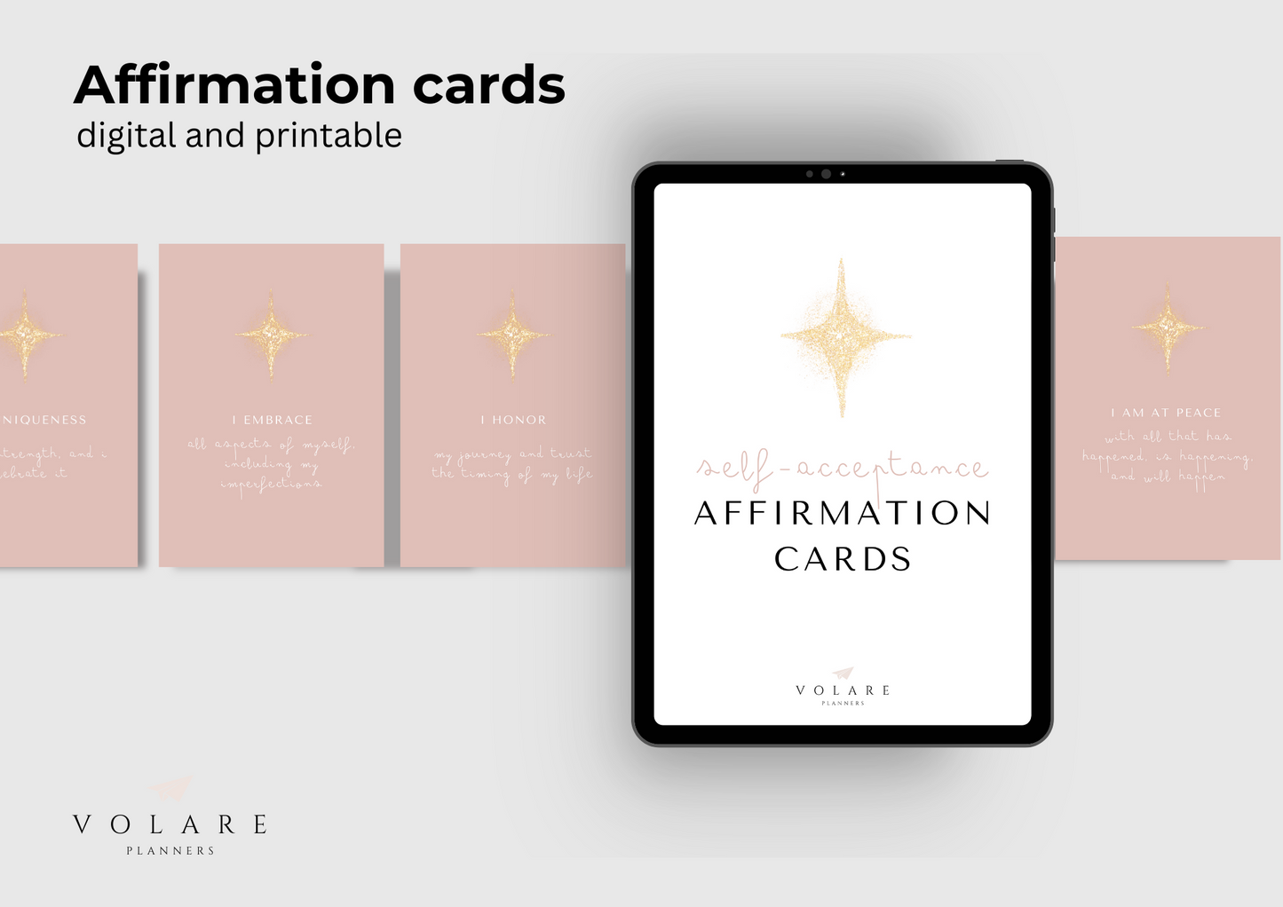 Affirmation Cards for Self-Acceptance