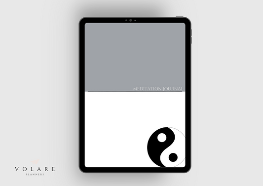 Meditation Planner by Volare Planners - Digital and Printable - Yin & Yang