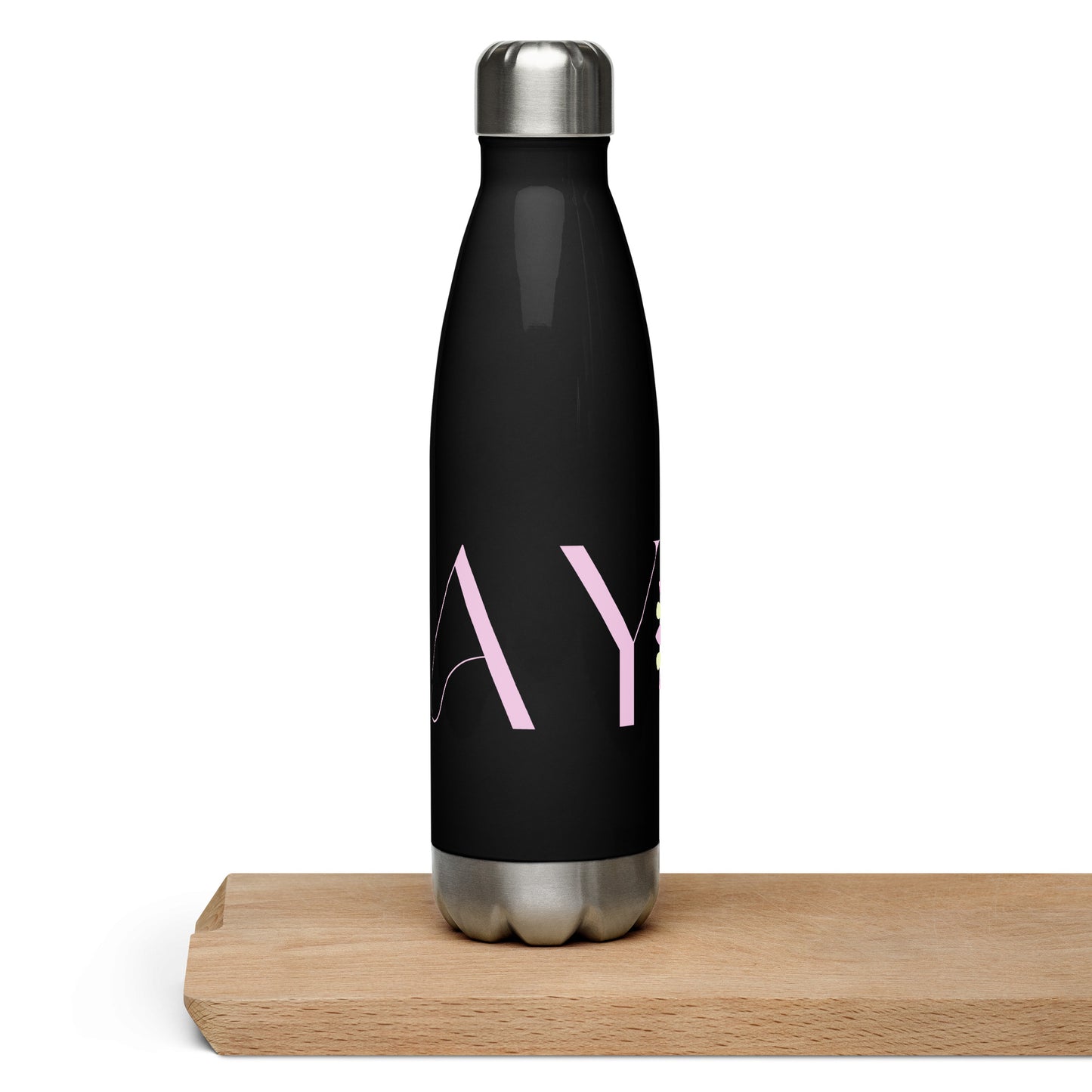 YOGA Stainless Steel Water Bottle - Pink