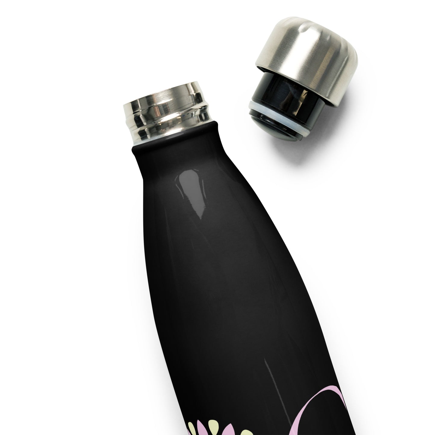 YOGA Stainless Steel Water Bottle - Pink