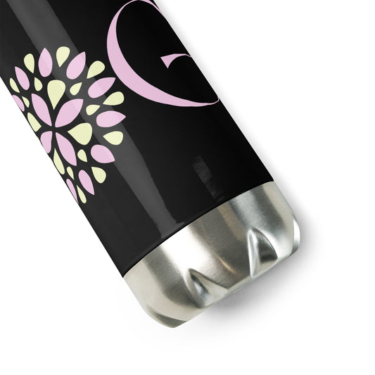 YOGA Stainless Steel Water Bottle - Pink