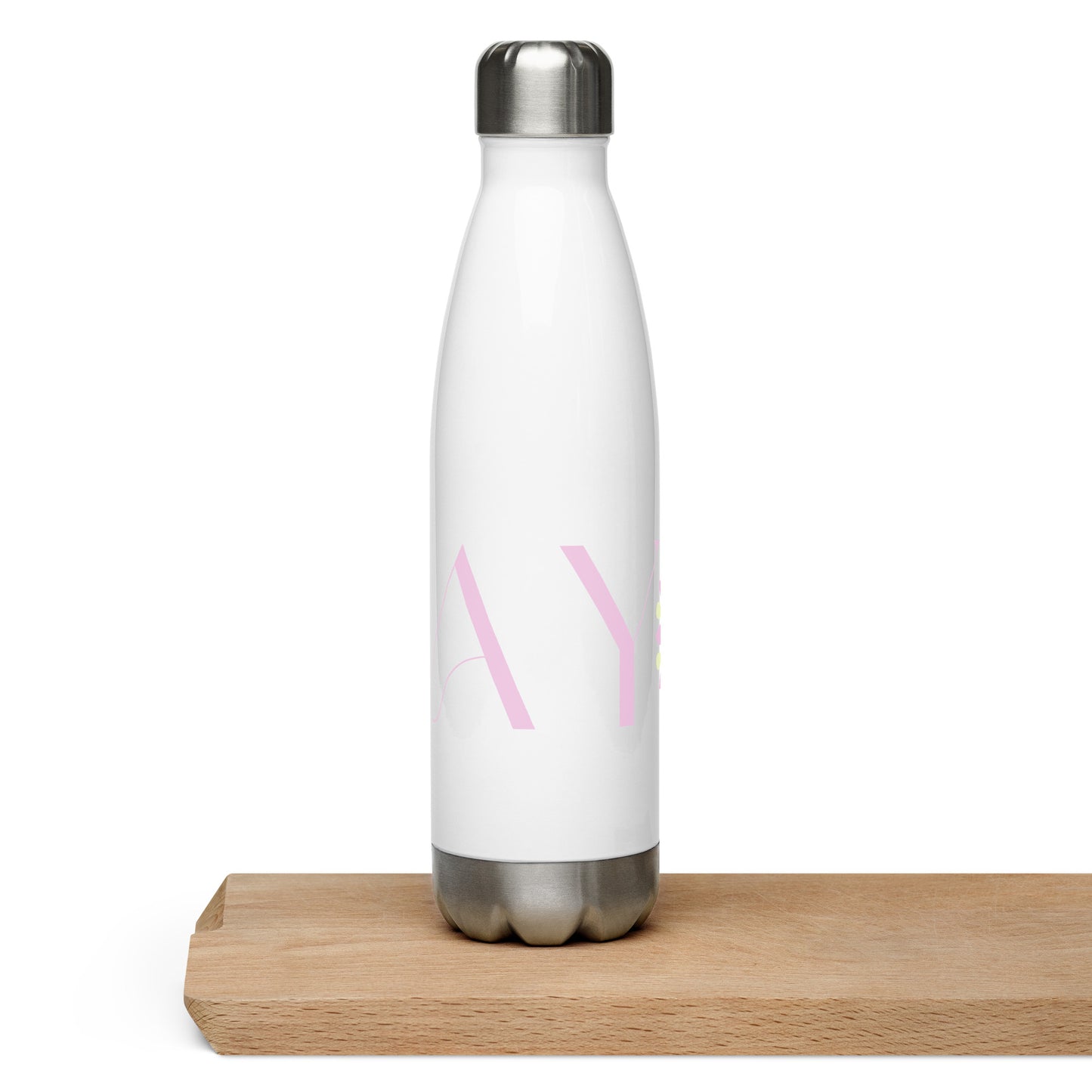YOGA Stainless Steel Water Bottle - Pink
